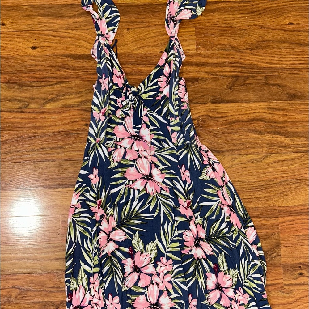 Floral Kids One Piece - Pink and Green